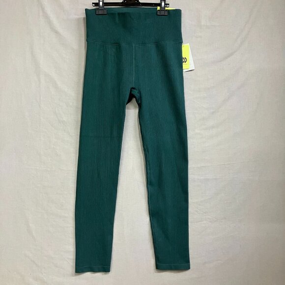 NWT All In Motion Women's XXL Green Seamless High-Rise Ribbed Leggings Workouts - Picture 4 of 14